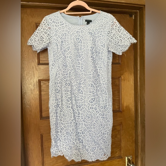 Anne Klein Icy‎ Blue Lace Dress - Picture 1 of 7